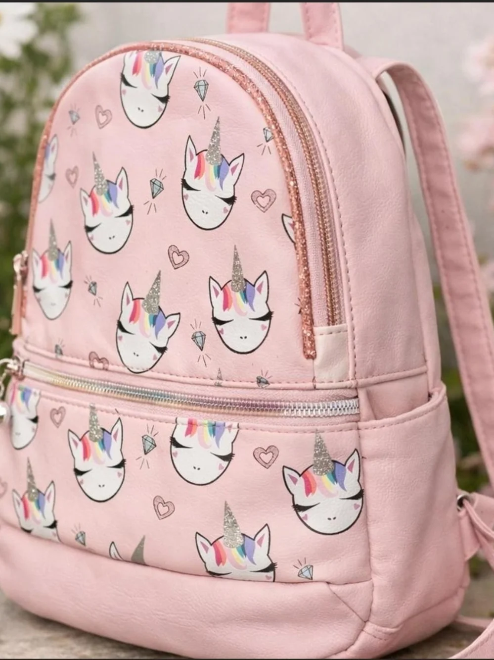 Kids Pink Unicorn Mini Backpack – Cute Unicorn Print OMG Accessories